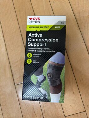 CVS Health Active Compression Support Knee Brace Size Small NIB New